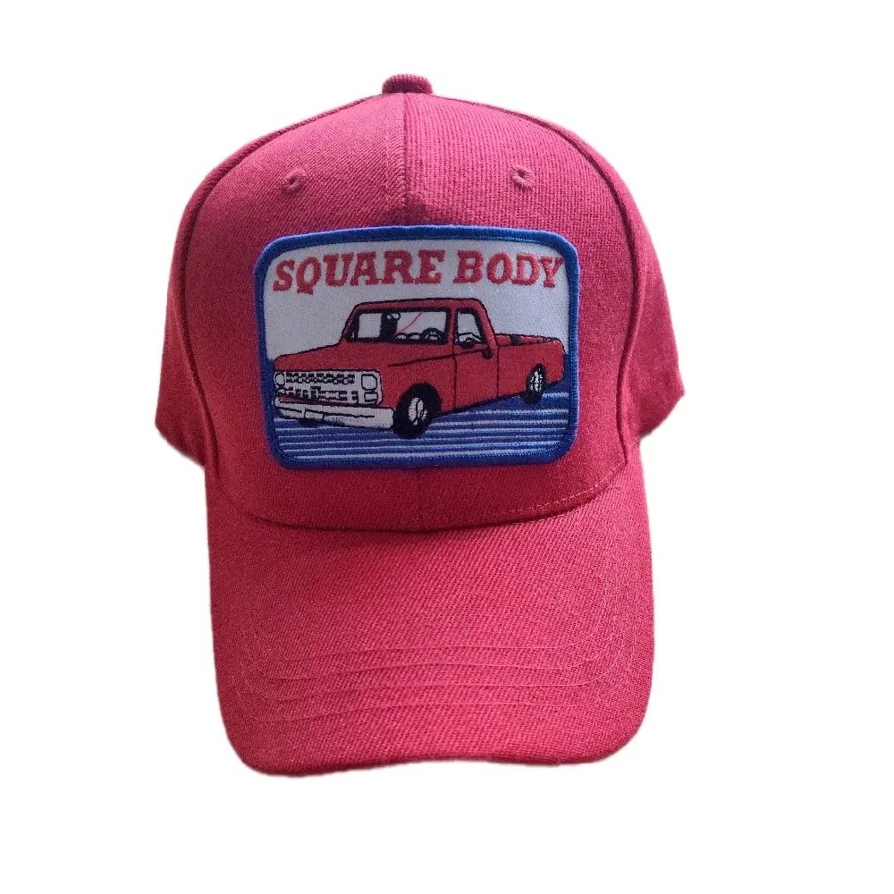 Urban Brims Square Body Red Baseball Cap