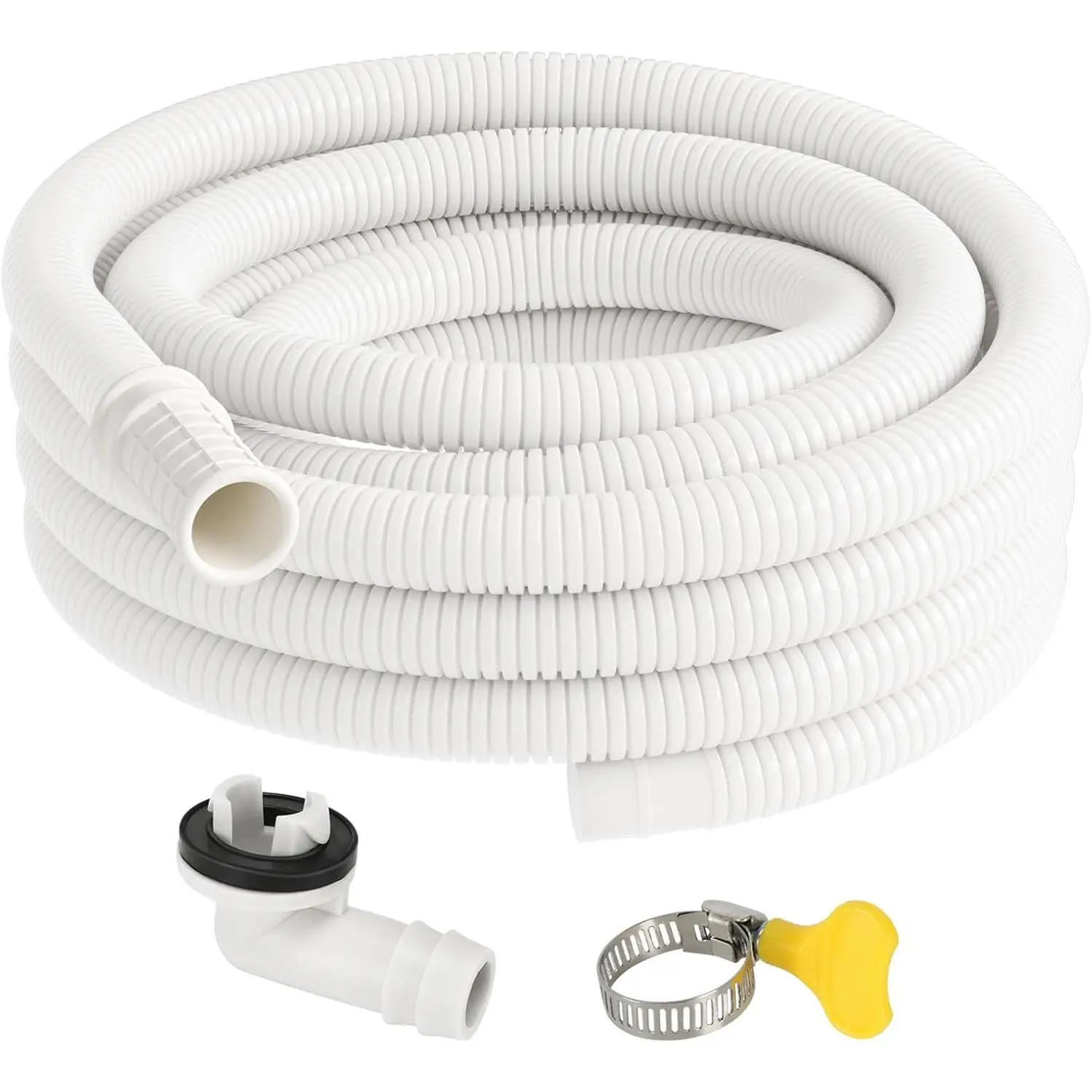 BEWAVE Universal Durable Air Conditioner Drain Hose Kit, Corrosion-Resistant Cost-Effective Easy-to-Bend High Performance Polyethylene Pipe, 13.2 FT for Mini Split AC Ductless Heat Pumps, Portable AC, Dishwashers