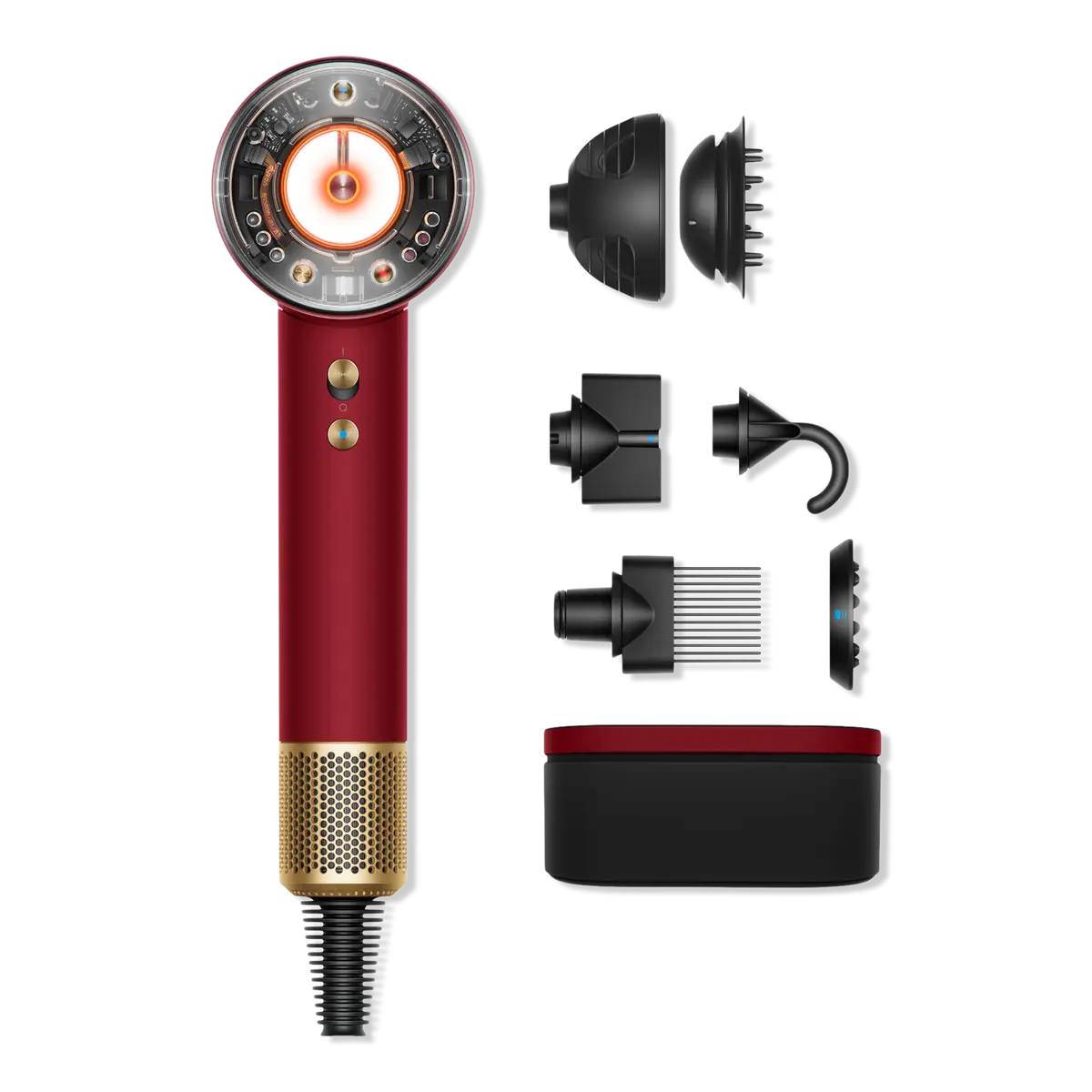 Dyson Special Edition Supersonic Nural Hair Dryer In Red Velvet Dyson Special Edition Supersonic Nural Hair Dryer In Red Velvet