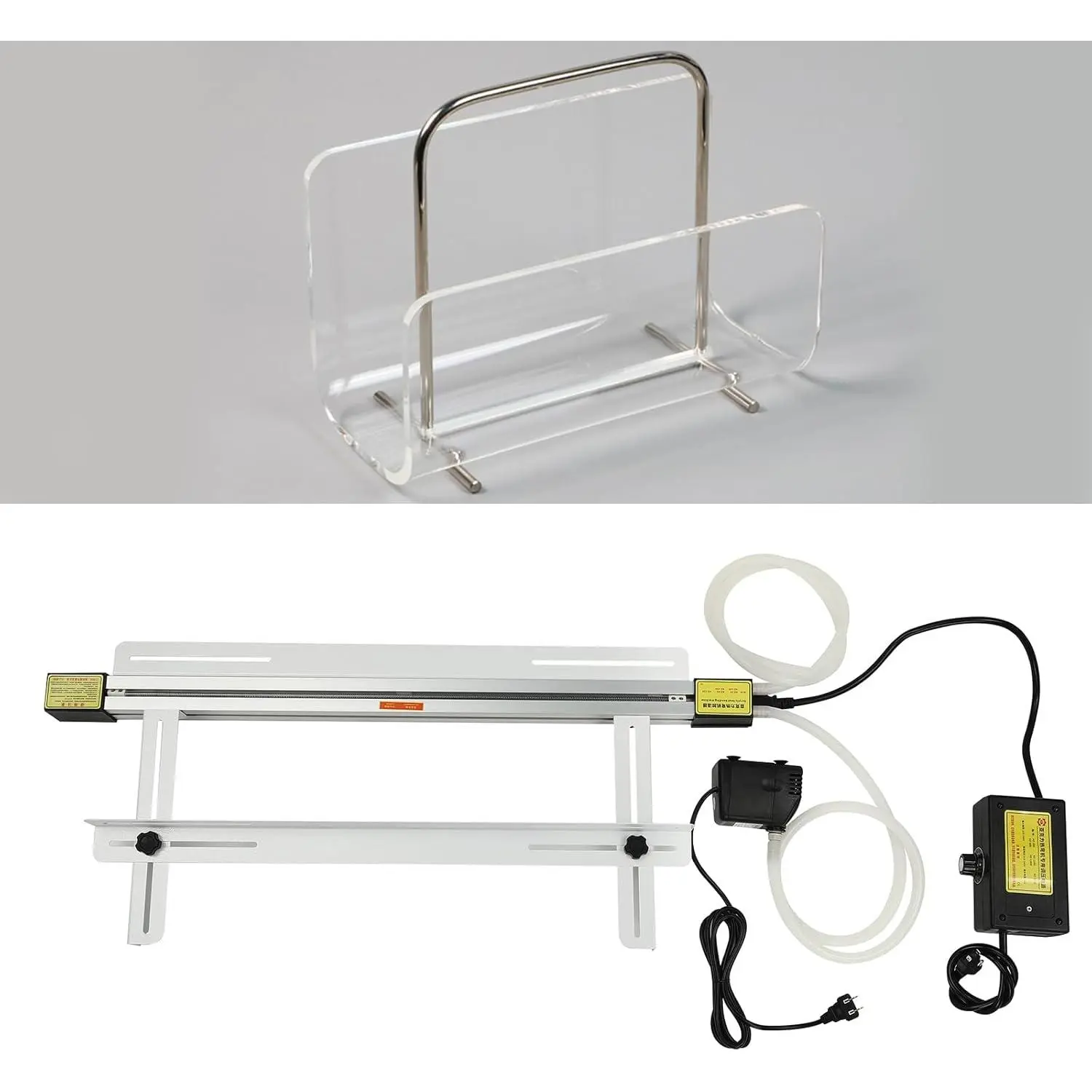 Acrylic PVC Plastic Bender 24inch Acrylic Bending Machine Heater PVC Strip Heater Bender with Bracket Plastic Bending Strip Heater Heating Thickness 1mm-6mm, Temp-Adjustable