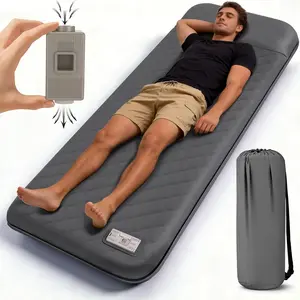 Self Inflating Sleeping Pad with Electric Pump, 3.15" Ultra-Thick Memory Foam Camping Sleeping Pad with Built-in Pillow, 4 Season Camping Mattress Pad, Camping Essentials Gear for Camp Travel Tent Car