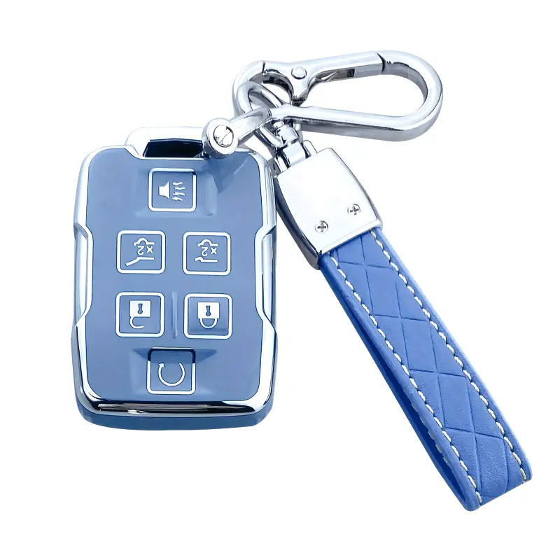 Car Key Cover Case, Car Key Accessory for Chevy Silverado 1500,2500HD,3500HD,Tahoe,Suburban,Colorado,Canyon & GMC Sierra,Yukon Protective Shell