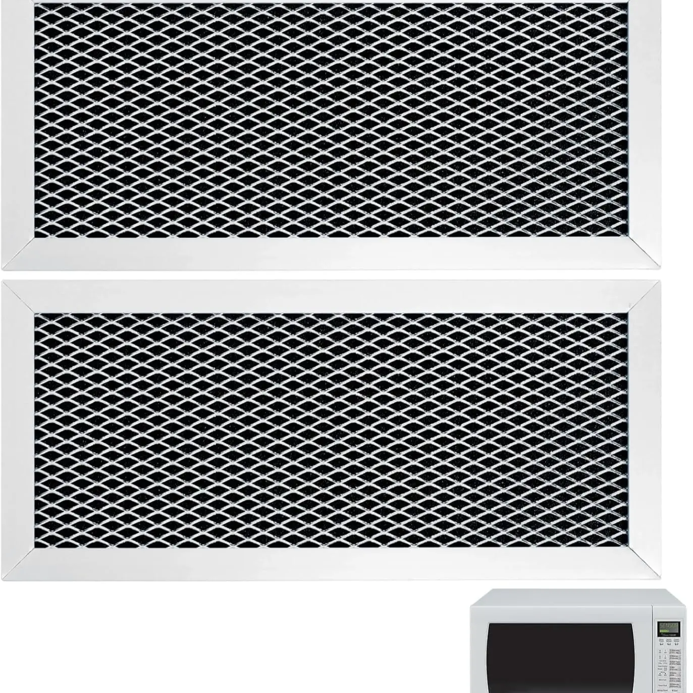 2Pcs JX81H WB02X10956 Microwave Filters Replacement Filter Compatible with GE WB02X11544,DE63-30016A,5304453397,CF2963,AH951943,PS951943