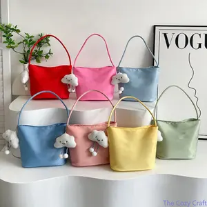 Trendy Crossbody & Handbag for Women, Versatile Candy Color Shoulder Bag, Minimalist Casual Tote, Stylish Everyday Purse, Fashionable for Work & Leisure tiktokshopspringglowup