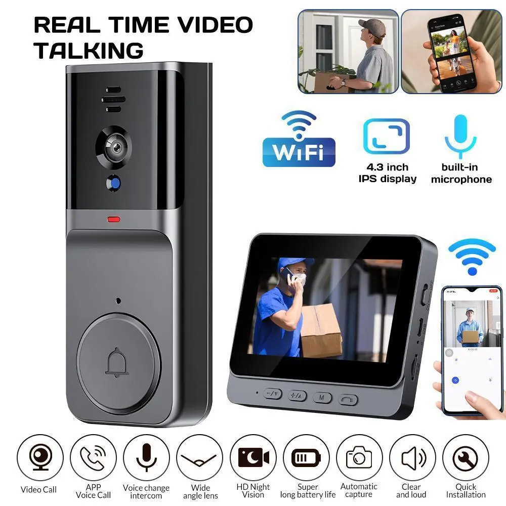 I5-364 smart doorbell with screen