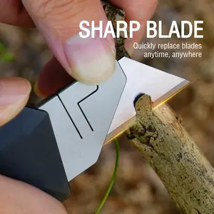 Aluminum Alloy Outdoor Knife Set, Craft Knife, Portable Knife, Window Breaker, Multi-Function Cutting Tool, Durable & Versatile, Outdoor Multifunctional Tools