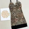 【Black Friday】Women's Leopard-Print Bodycon Shapewear Dress with Adjustable Straps, Above-the-Knee Fitted Style for Casual Year-Round Wear