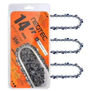 Chainsaw Chains 14in,S50 Chainsaw Chain for 14 Inch Bar,3/8"LP Pitch,0.050"Gauge,50 Drive Links, Fits for Stihl Remington Craftsman and more（3chains）