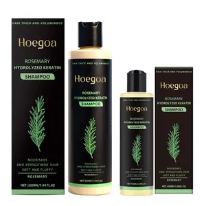 Hoegoa Rosemary Hydrolyzed Keratin Shampoo | Helps Hair Look Thicker & Fuller | Strengthens Hair | Moisturizing & Conditioning | Gentle Daily Use | For All Hair Types