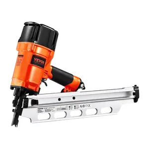 Pneumatic Framing Nailer, 2"-3-1/2" 21 Degree Full Round Head Model with Dual Triggers, Tool-Less Depth Adjustment, Rubber Grip, 80-120PSI Pro Air Nail Gun for Framing, Deck Building