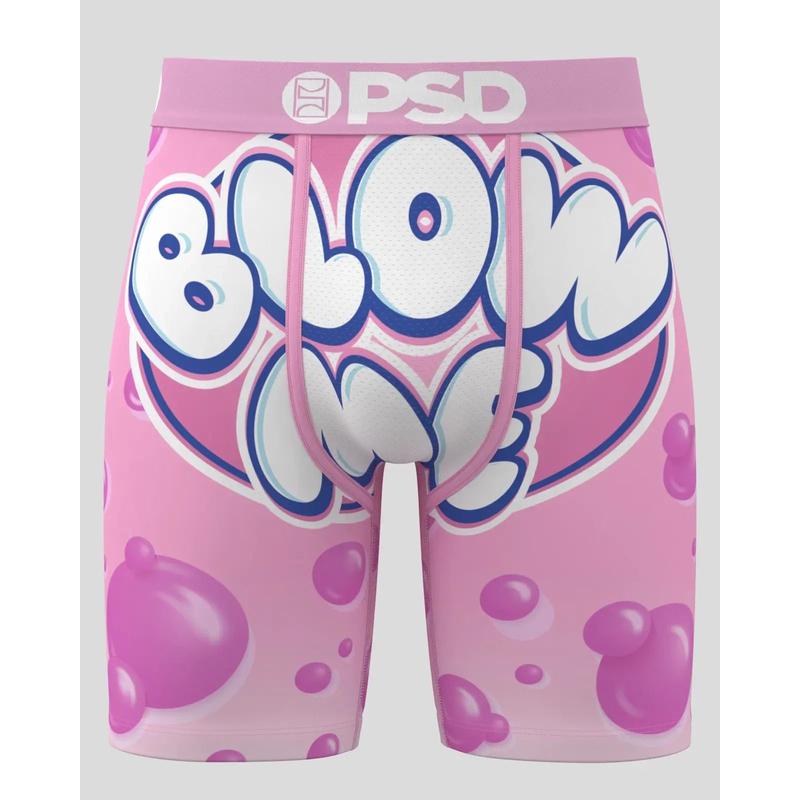 PSD Men's Blow Me Boxer Brief - Standard Length 7 Inch Inseam, Soft and Breathable Poly Blend Fabric