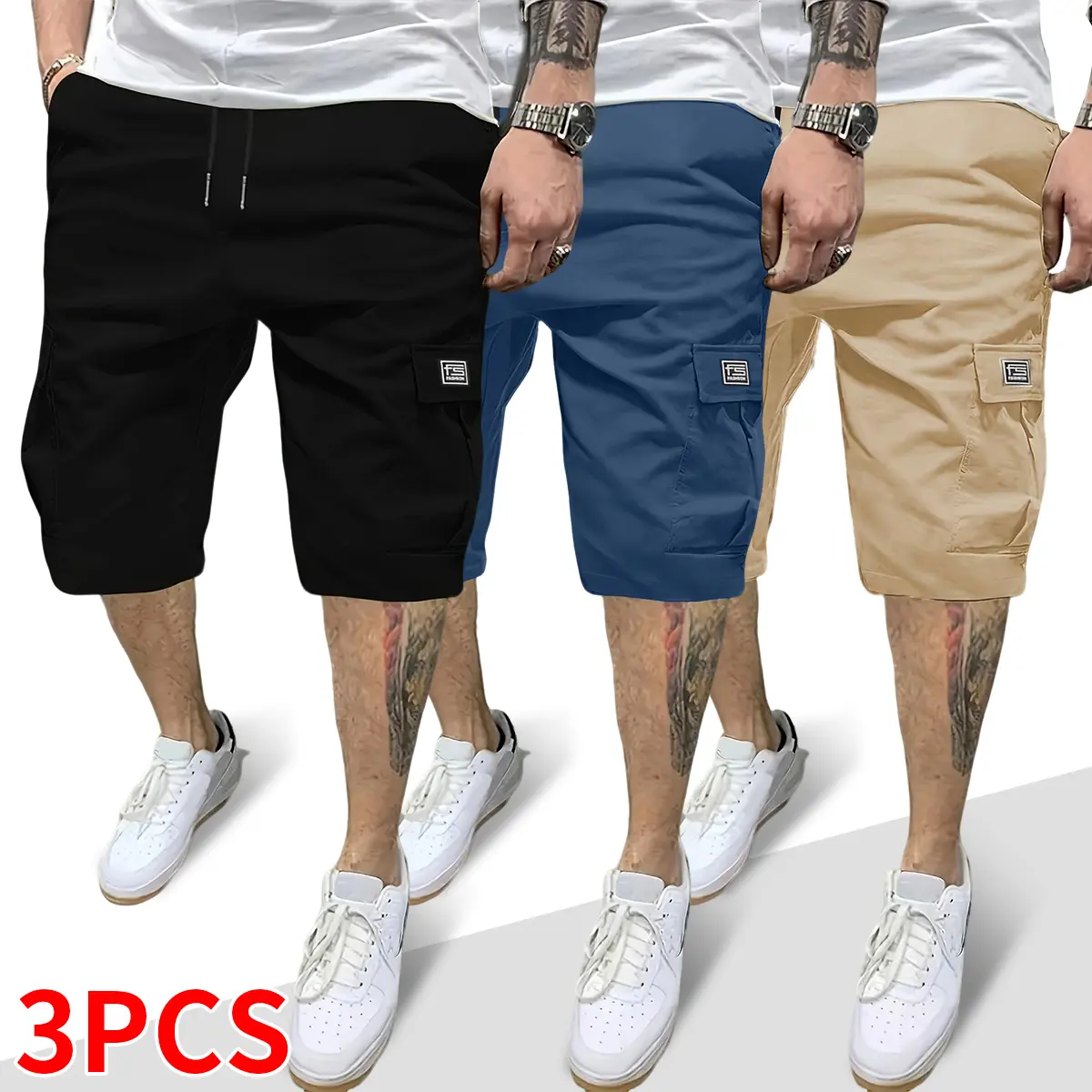 Black + Blue + Khaki