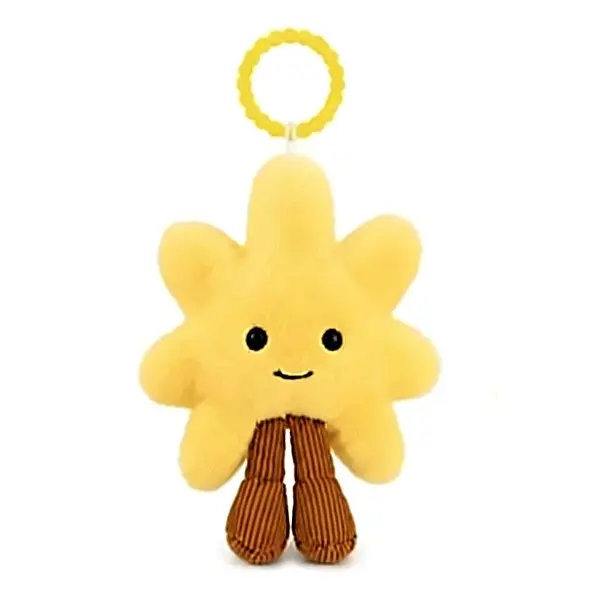 Cute Sun Plush Bag Charm – Mini Keychain