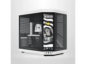 HYTE Y70 touch infinite Dual Chamber ATX Mid Tower Modern Aesthetic Case With Integrated 2.5K LCD Touchscreen - Panda