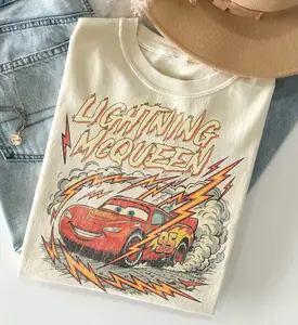 WDW Mc Lightning Vintage Shirt, Retro Cars Tee, WDW Cars Family Vacation 2026 Tee