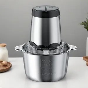 Stainless Steel Meat grinder electric machine, Food Processors,for Baby Food, Meat, Onion, Vegetables Essential kitchen items for Family Cooking