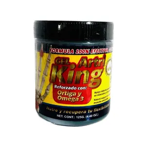 Gel Artri King 125 grs. Reforzado con Ortiga y Omega 3 - Pain Relief with Wellness Natural Ingredients for Adults - Natural Ingredients for Wellnes Healthcare Treatment Therapy Therapeutic