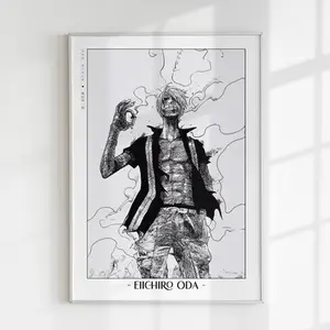 Anime Poster, Sanji Anime Art Print, Japanese Manga Wall Art Gifts, Home Decor Gift
