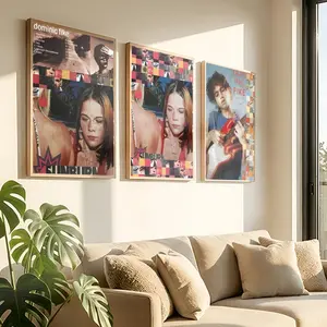 Famous Singer D-Dominic F-Fike Poster Peel & Stick Poster Set Wall Art – Self-Adhesive Aesthetic Room Decor | Gallery-Quality Waterproof Fade & Scratch Resistant Prints | Living Room, Bedroom, Dorm Home Decoration Multiple Sizes