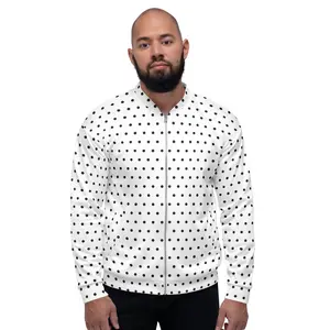 Unisex Bomber Jacket - Poppy Seed Polka Dot - Men