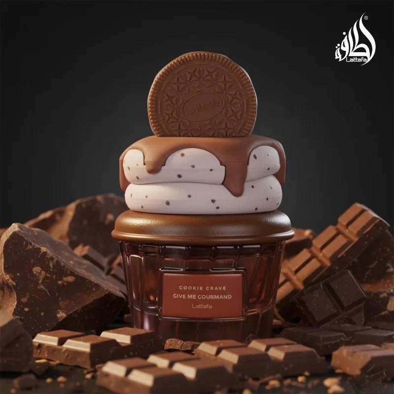 Lattafa GIVE ME COURMAND Gourmand Collection Series of Women's Perfumes ,2.53oz/75ml Fruity Cake Candy Chocolate Perfume Long Lasting Fragrance Arabian Women's Perfume Cologne Persistence Pheromone