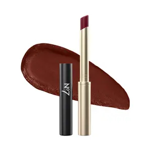 No7 Pro Artist Moisture Muse Lip Stick - Sheer, Hydrating Lipstick with Buildable, Glossy Color - Nourishing & Tinted Lip Products for Luminous, Comfortable Wear - Ruby Reverie (0.8g)