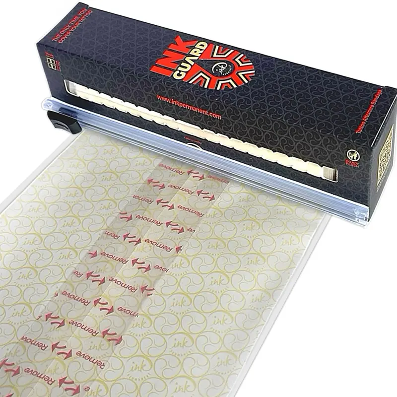 Ink Guard Tattoo Aftercare Bandage [10"x6ft] New Generation Waterproof Second Skin Film with Easy-Peel PET Backing - Breathable, Transparent Wrap for Fast Healing & Protection (Sports Tape Accessory)
