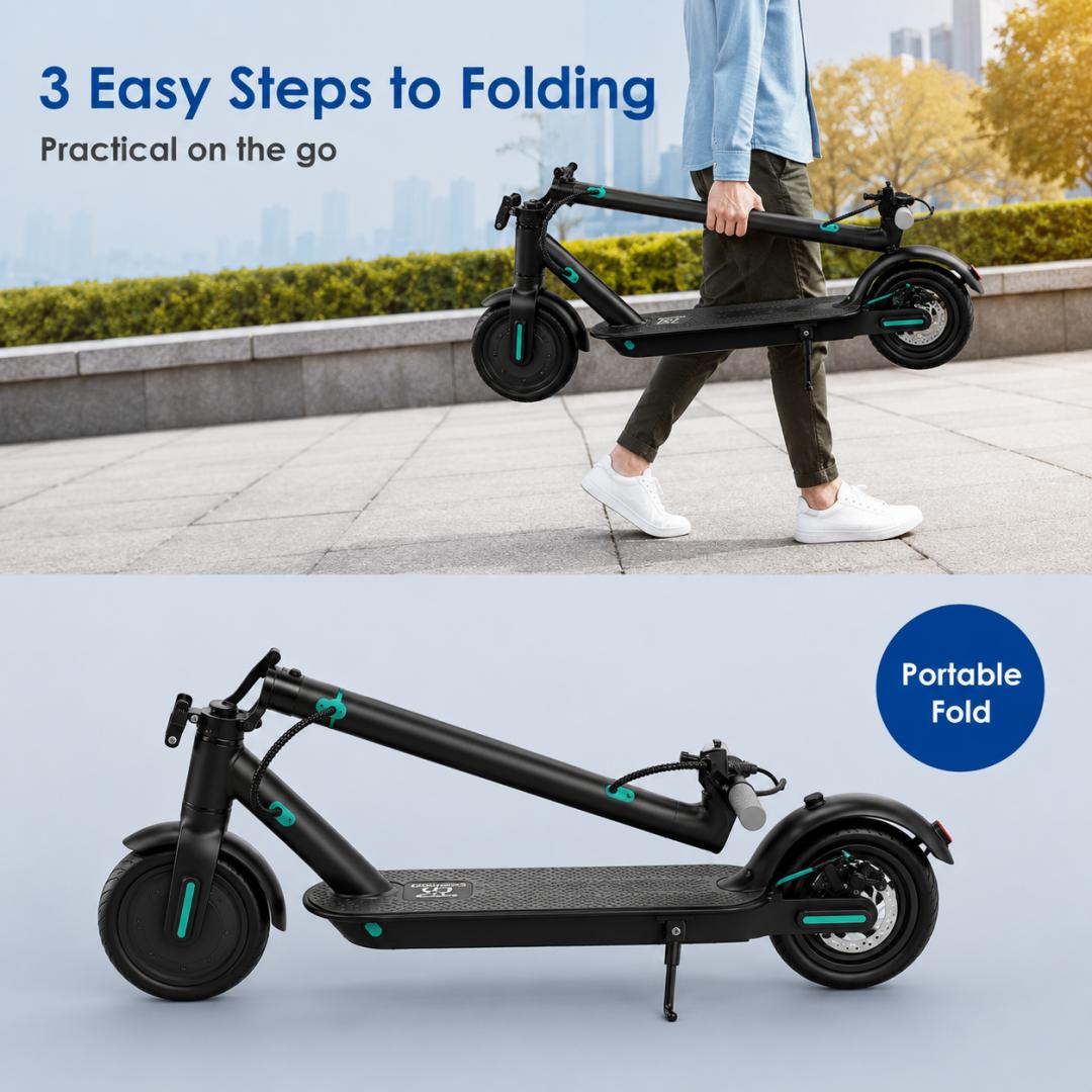 Adult Foldable Electric Scooter - 350W Motor, 8.5" Tires, 25km/h Max Speed, Lightweight Portable School Active Scooter for Urban Commute & Compact City Travel Adult Foldable Electric Scooter - 350W Motor, 8.5" Tires, 25km/h Max Speed, Lightweight Portable School Active Scooter for Urban Commute & Compact City Travel