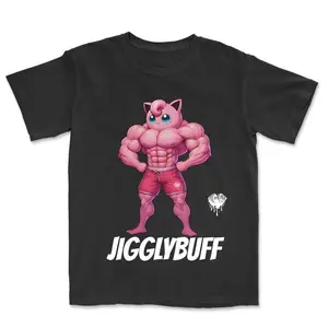High Quality, Poke Graphic Tee, Jigglybuff Gym T-Shirt, Unisex Shirt Cute, Anime Merch