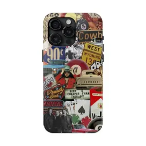 Treaty Oak Revival Tough Phone Cases For iPhone 16 15Pro, 14, 13, 12, 11, 8, XR Mini, Pro Max, Plus Album Collage Phone Cases, Music Lovers Aesthetic Protection Compatible with Samsung Galaxy S25
