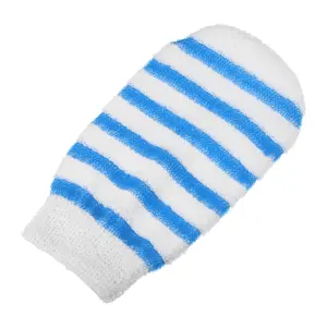 Unique Bargains 1 Pc Shower Gloves Exfoliating Gloves for Bath for Shower 8.46"x4.33" Blue