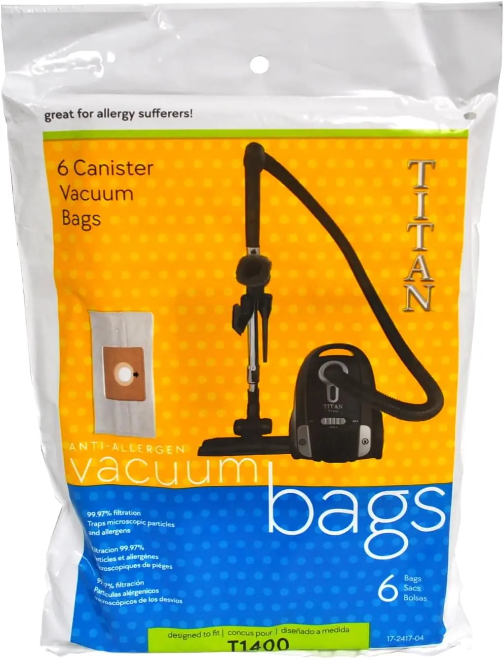 Canister Vacuum Micro Filtration Vacuum Bags Designed To Fit Titan T1400