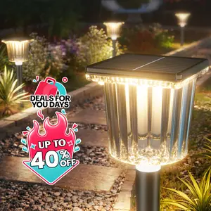 Solar Outdoor Lights,Sophisticated, Luxurious & Elegant Solar Pathway Lights |easiestgardenmakeover,Adjustable Warm&Cool White Easy Installation Auto On/Off & Waterproof | For Garden, Yard & Driveway,solar outdoor lights,Solar Lights