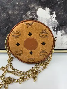 Pre-owned MCM leather Crossbody Bags VIntage Round Crossbody