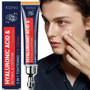 15g Hyaluronic acid Retinol Caffeine three-in-one firming Eye Cream, targeting the problems of loose, dry and dark circles around the eyes.Multiple effective ingredients work together to rejuvenate the eye area