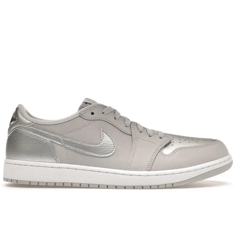 Jordan Men's 1 Low OG Metallic Silver Basketball Shoes, from StockX
