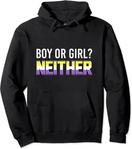 Agender Gift Idea LGBT Nonbinary Flag Non Binary Pullover Hoodie - Ananavar Shop 43B08KPZ6576