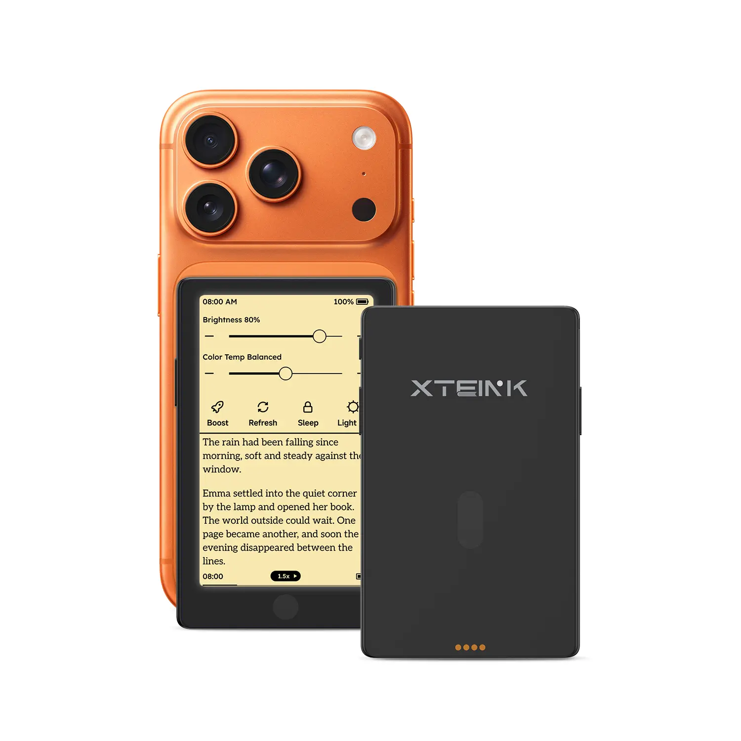 Xteink X4 Pro Pocket E-Ink eReader Device - Adjustable Touchscreen, Adjustable Light, Bluetooth, 1100mAh Battery, 219 PPI, Wireless/Wired Charging, Free Magnetic Case, Book Lover Gifts