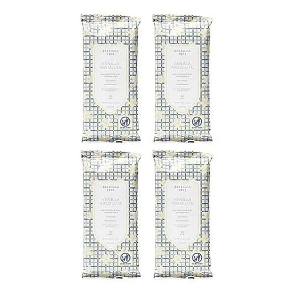 Beekman 1802 Vanilla Absolute 4-pack Face Wipes