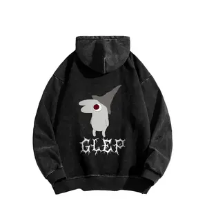 Smiling Friends Glep Metal Punk Rock Band Parody Funny Unisex Classic Hooded Sweatshirt Casual Cotton Men's Clothing