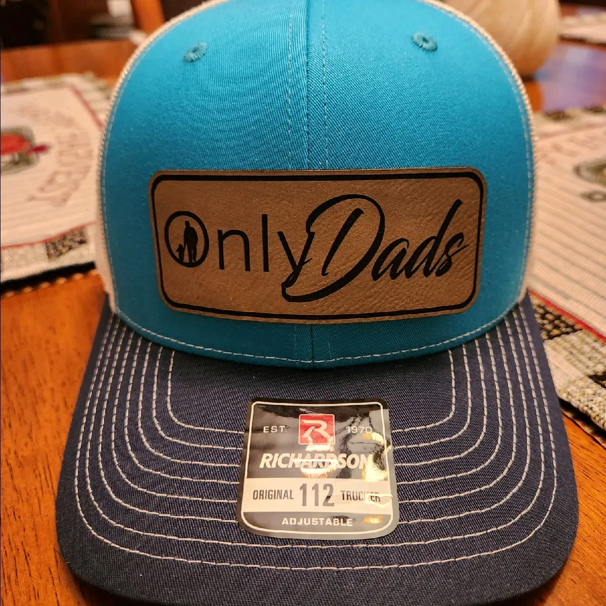 Only Dads - Richardson 112 Trucker Hat - Royal Blue or Blue Teal 3 Tone