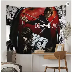 DEATH NOTE Cartoon Tapestry Wall Hanging Decoration Household Home Decor