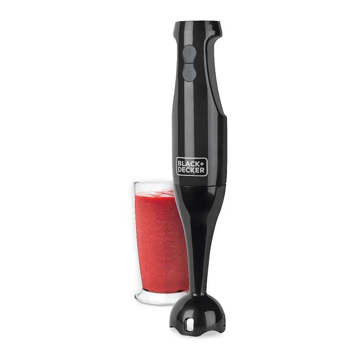 Spectrum Brands 111731 2-Speed Immersion Blender with Beaker, Black - 200 W, 2.4 lbs, Comfortable Ergonomic Design, Dishwasher Safe, Compatible with Nonstick Pans