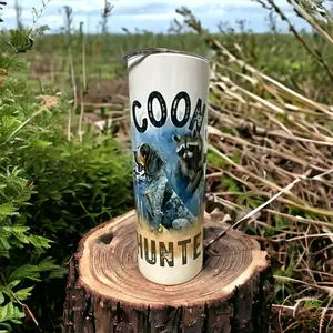 Coon Hunter Tumbler Bottle Drinkware Washable Cup Drink Lid