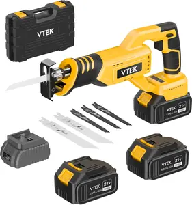 VTEK Brushless Reciprocating Saw,3 Speed Setting,Reciprocating Saw,0-3000RPM Reciprocal Saw,Reciprocating Saws for///Brick Cutting