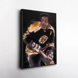 Phil Esposito Wall Art ? Boston Bruins  Print, NHL Hockey Decor, Framed Poster Gift for Fan Room, Man Cave, or Office ( Unframed - Print Only )