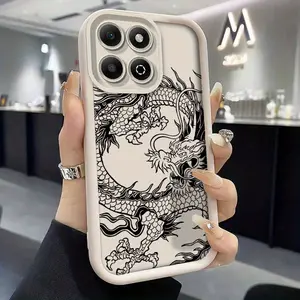 Mobile Phone, Cellphone Case for Honor X9C X7C X8B X9B 4G 5G X8A X9A 90 200 Lite Trendy Design Chinese Dragon Angel Eye Step Lens Protective Case for Honor 200 Smart 90 Pro Magic7 Magic 5 6 Lite Cover Casing Protector Protection