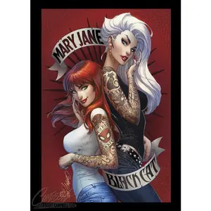 Mary Jane and Black Cat: Beyond #1 JSC EXCLUSIVE Cover C "Tats n' Cats" (2022) Mini Print (5x7)