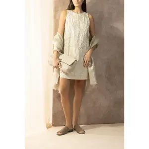Dazzling Seabed Embroidered Mini Dress