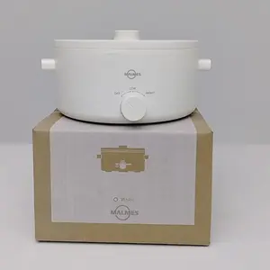 MALMES Hot Pot Electric, 3L Portable Electric Pot with Ceramic Non-stick Coating, Dual Power Multi-functional Romen Cooker for Steak, Pasta, Hot Pot, Ramen, Quick Heating and Overheat Protection Multi-Cooker Pressure Steamer